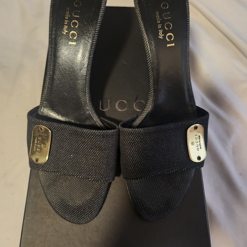 Gucci heels in black denim - Picture 4 of 5